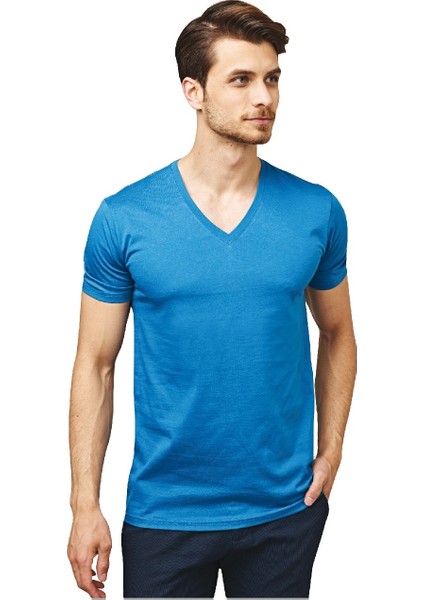 Erkek V Yaka T-Shirt