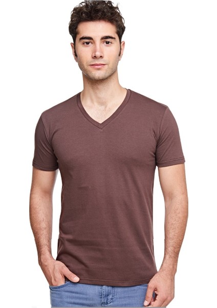 Erkek V Yaka T-Shirt