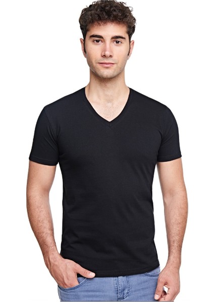 Erkek V Yaka T-Shirt modelleri