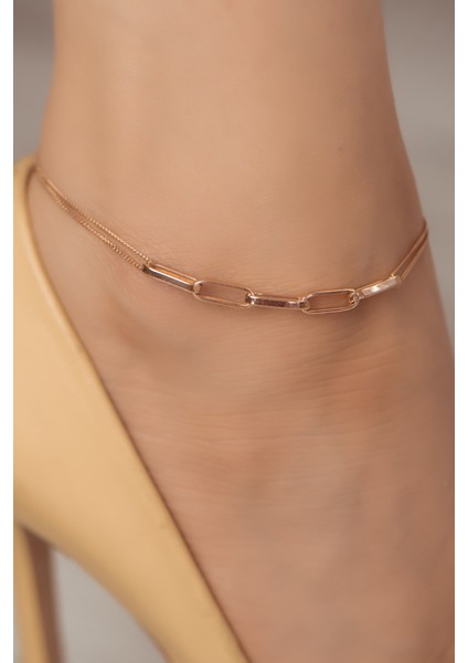 Rose Altın Charm Halhal