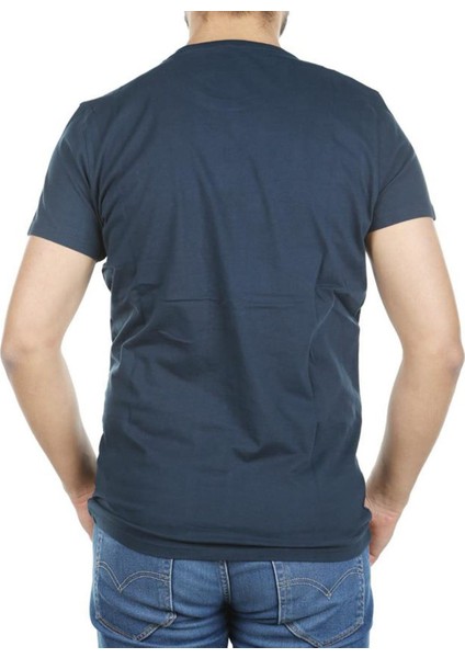 Erkek Lacivert Bisiklet Yaka T-Shirt fiyatları