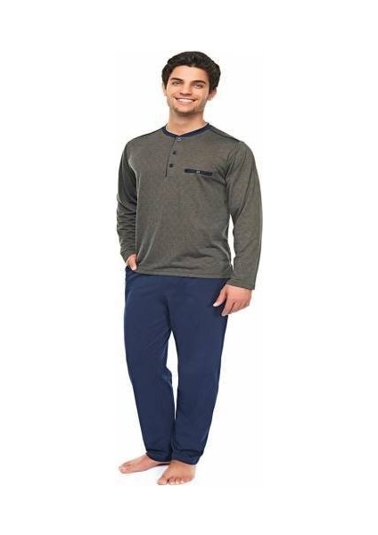 Erkek Uzun Kol Pijama Takım 8311