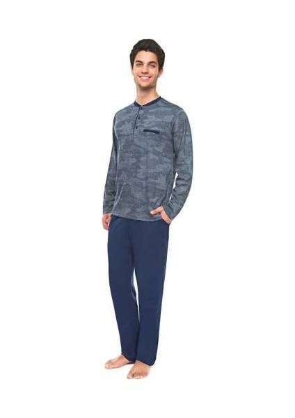 Erkek Uzun Kol Pijama Takım 8341