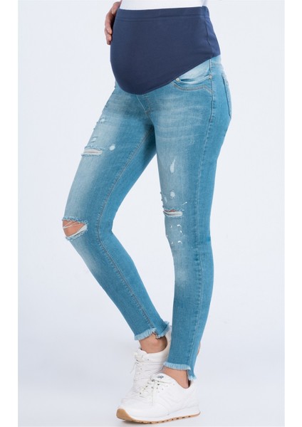 Hamile Yırtık Skınny Model Jean modelleri