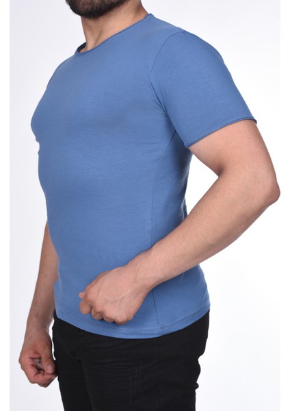 Suprem Kısa Kol Pis Dikiş Slimfit Düz T-Shirt fiyatları