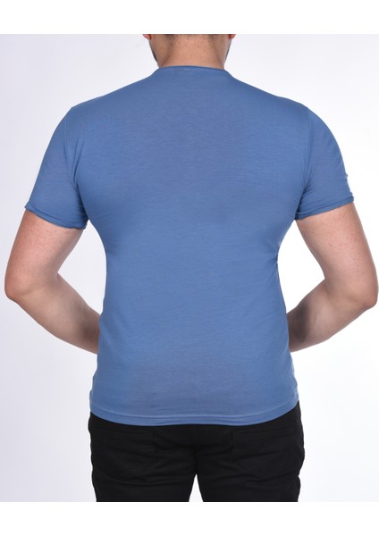 Suprem Kısa Kol Pis Dikiş Slimfit Düz T-Shirt modelleri