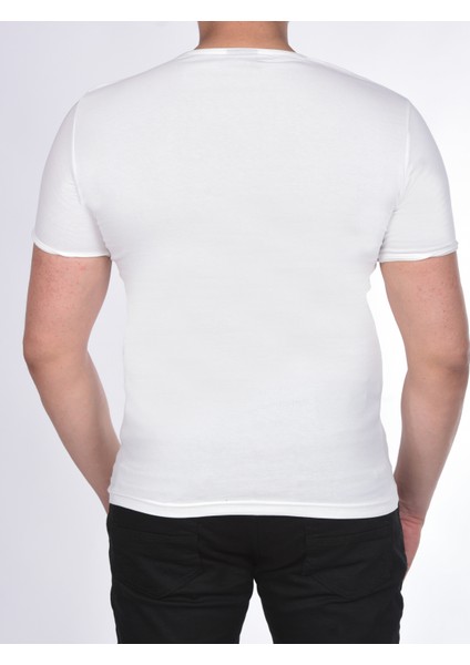 Suprem Kısa Kol Pis Dikiş Slimfit Düz T-Shirt modelleri