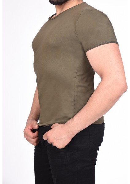 Suprem Kısa Kol Pis Dikiş Slimfit Düz T-Shirt fiyatları
