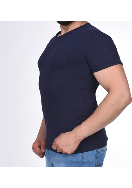 Suprem Kısa Kol Pis Dikiş Slimfit Düz T-Shirt fiyatları