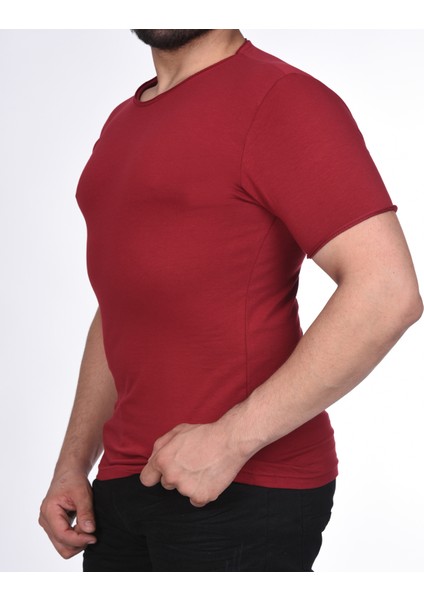 Suprem Kısa Kol Pis Dikiş Slimfit Düz T-Shirt fiyatları