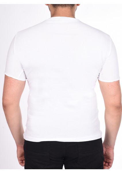 Suprem Kısa Kol Pis Dikiş Slimfit Düz T-Shirt modelleri