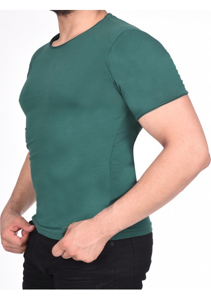Suprem Kısa Kol Pis Dikiş Slimfit Düz T-Shirt fiyatları