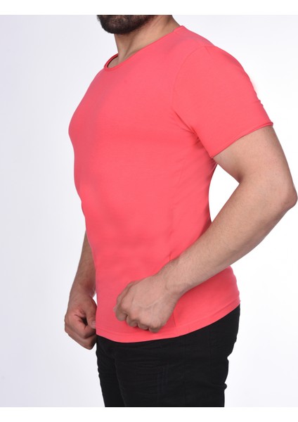 Suprem Kısa Kol Pis Dikiş Slimfit Düz T-Shirt fiyatları