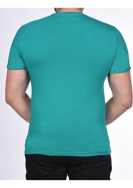 Suprem Kısa Kol Pis Dikiş Slimfit Düz T-Shirt modelleri