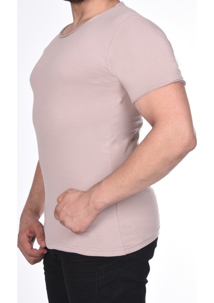 Suprem Kısa Kol Pis Dikiş Slimfit Düz T-Shirt fiyatları