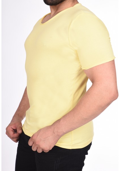 Suprem Kısa Kol Pis Dikiş Slimfit Düz T-Shirt fiyatları