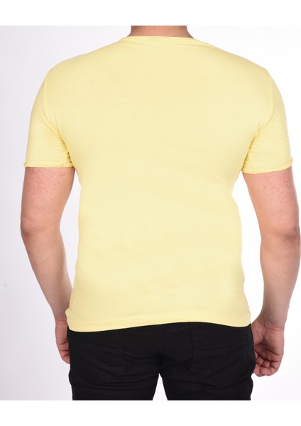 Suprem Kısa Kol Pis Dikiş Slimfit Düz T-Shirt modelleri