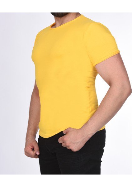 Suprem Kısa Kol Pis Dikiş Slimfit Düz T-Shirt fiyatları