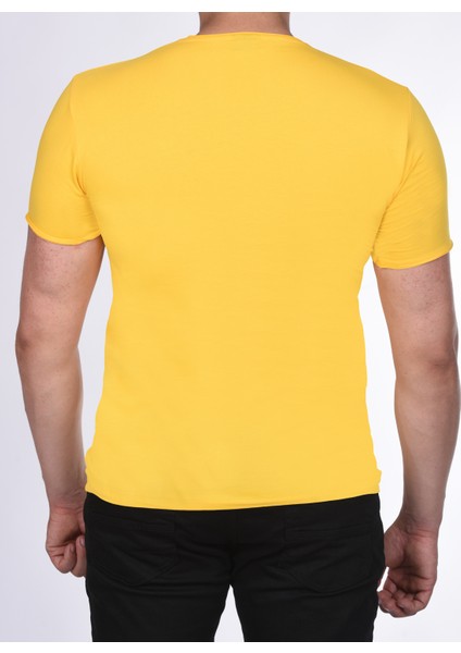 Suprem Kısa Kol Pis Dikiş Slimfit Düz T-Shirt modelleri