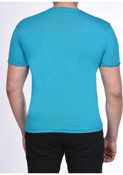 Suprem Kısa Kol Pis Dikiş Slimfit Düz T-Shirt modelleri