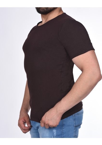 Suprem Kısa Kol Pis Dikiş Slimfit Düz T-Shirt fiyatları
