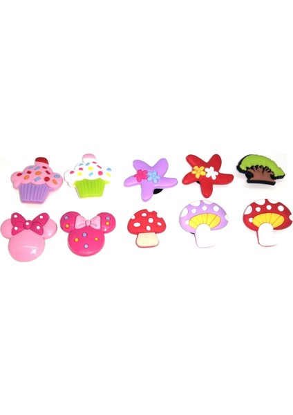 Crocs Terlik Süsleri Jibbitz B-4 10 Adet Set