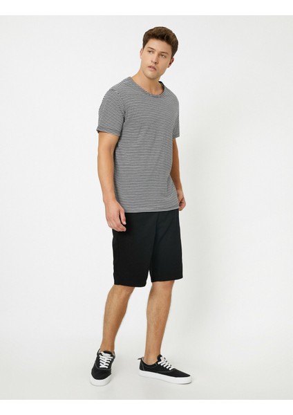 Erkek Keten Karışımlı Cepli Şort fiyatları