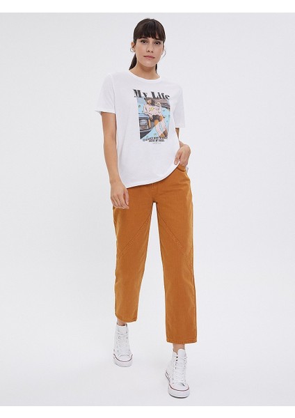 Kadın Bisiklet Yaka T-Shirt 2026242 fırsatları