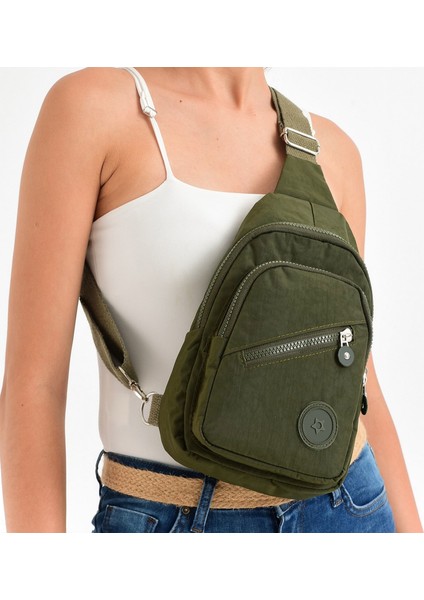 Ld51 Krinkıl Kumaş Çift Taraf Askılı Göğüs Çantası Bodybag