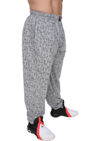Gri Şalvar Kesim İnce Body Pantolon 1052