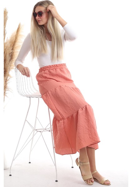 20343466 Sunshine Beli Lastikli Çingene Etek Sogan Kabugu fırsatları