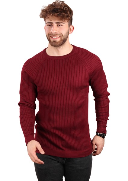 Bisiklet Yaka Kazak Bordo (E20-510702)