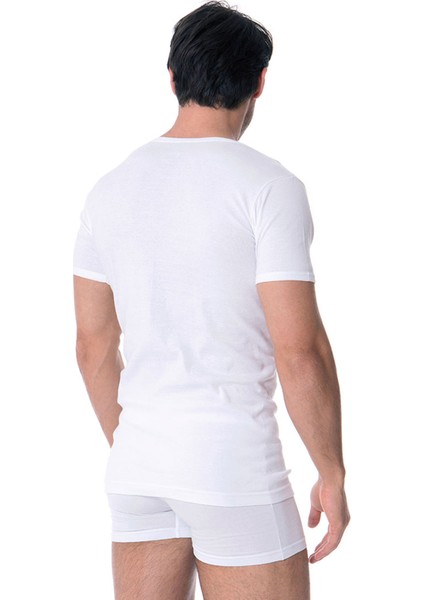 Erkek Ribana Biyeli O Yaka Fanila 3'lü Paket