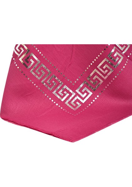 Pano Desenli Varaklı Pembe Örtü