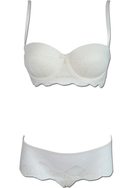4696 Verona Soft Push Up Kaplı Straplez Sütyen Takım fiyatları