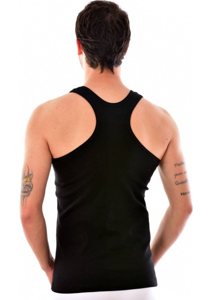 6 Adet 0058 Erkek Spor Atlet Siyah