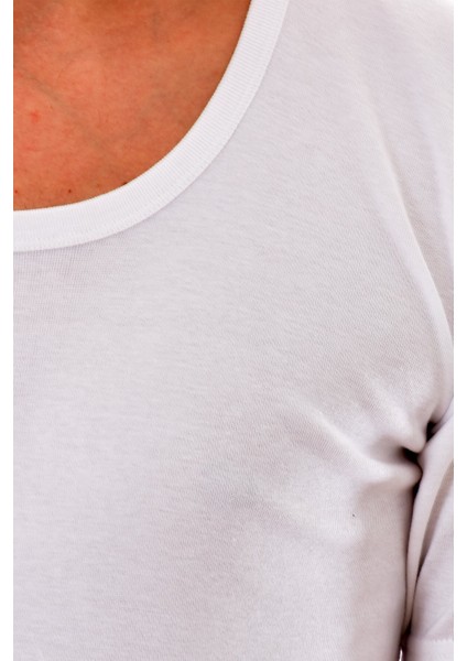 6 Adet 0104 Beyaz Yarım Kol Ribana Fanila Beyaz fiyatları