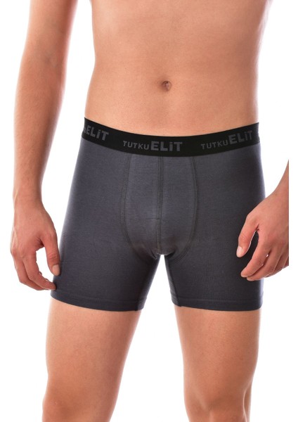 3 Adet 1252 Erkek Modal Elasthan Boxer Füme