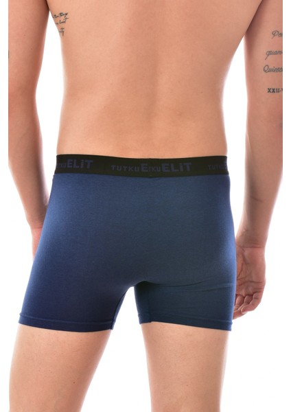3 Adet 1252 Erkek Modal Elasthan Boxer Lacivert