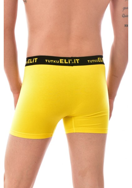 3 Adet 1252 Erkek Modal Elasthan Boxer Sarı