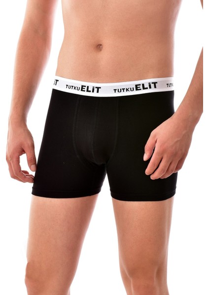 3 Adet 1252 Erkek Modal Elasthan Boxer Siyah
