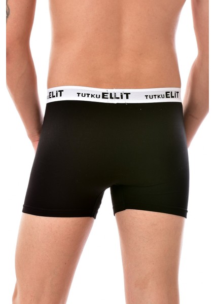 3 Adet 1252 Erkek Modal Elasthan Boxer Siyah