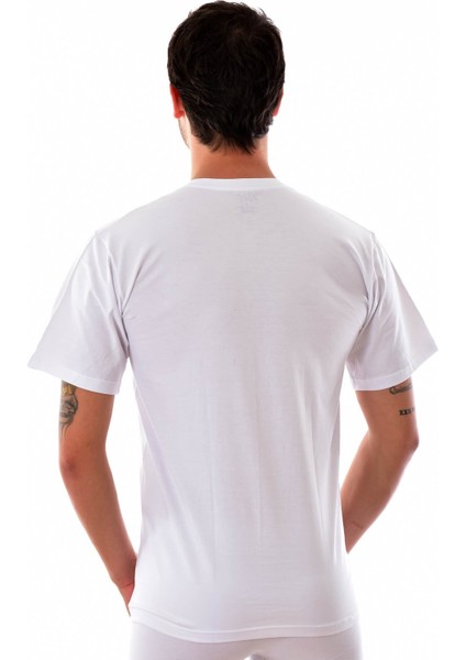 3 Adet 1301 Erkek Sıfır Yaka Elasthan Fanila Beyaz fiyatları