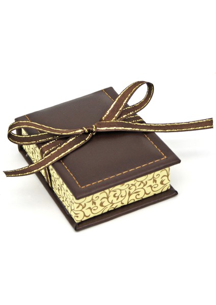 Kurdeleli Karton Kolye Takı Kutusu (6'lı Paket)