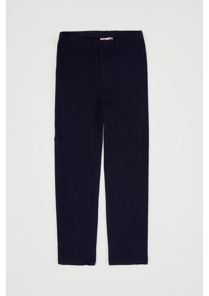 Kız Çocuk Slim Fit Okula Dönüş Basic Uzun Tayt J0226A620AU