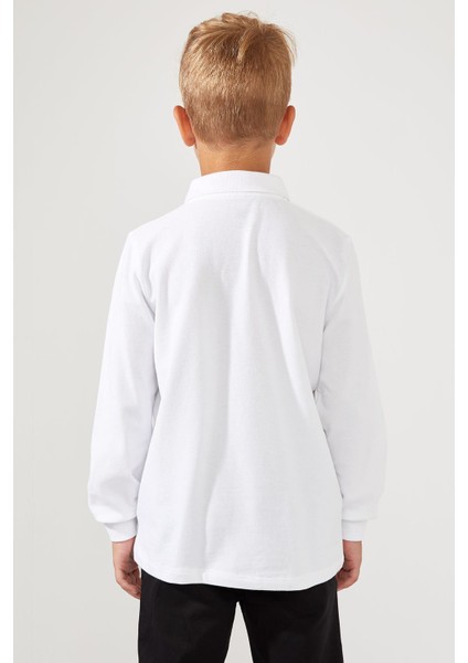 Erkek Çocuk Regular Fit Okula Dönüş Polo Yaka Uzun Kollu Tişört L0288A620AU fırsatları