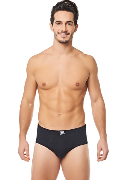 Erkek Penye 6'lı Paket Kom Slip Külot