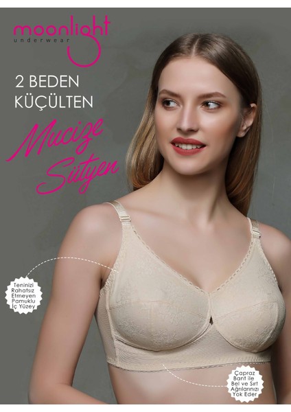 MOONLİGHT 2168 BAYAN TOPARLAYICI SİYAH SÜTYEN modelleri