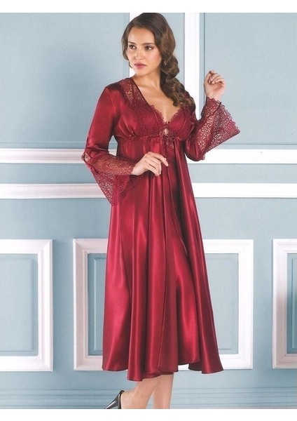 6620 Göğüs Kaplı 6 Lı Saten Set