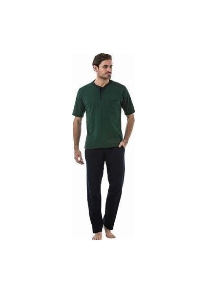 Erkek Kısa Kol 3 Lü Pijama Takımı